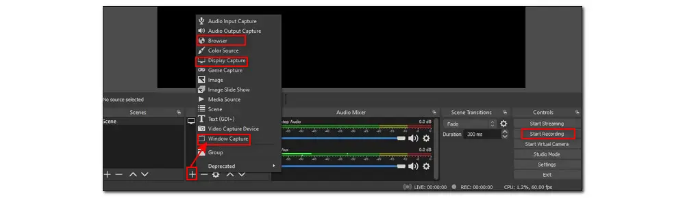 OBS Record Streaming Videos