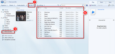 Convert CD to WAV Windows Media Player