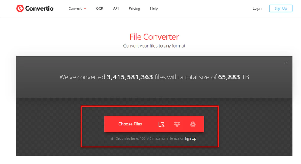 Add MP4 File(s) to Convertio