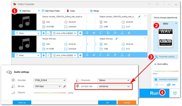 Change WAV Sampling Rate