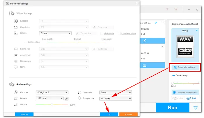 Change Sample Rate