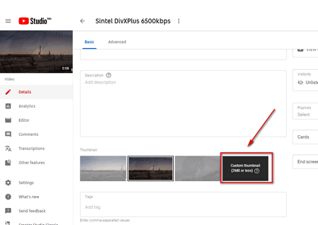 How to Change YouTube Video Thumbnail