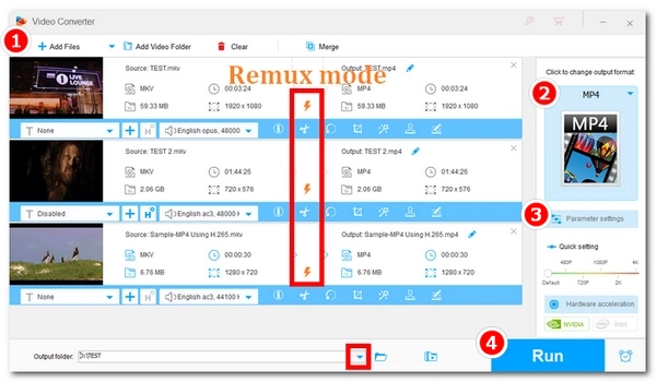 Change Video Container without Encoding