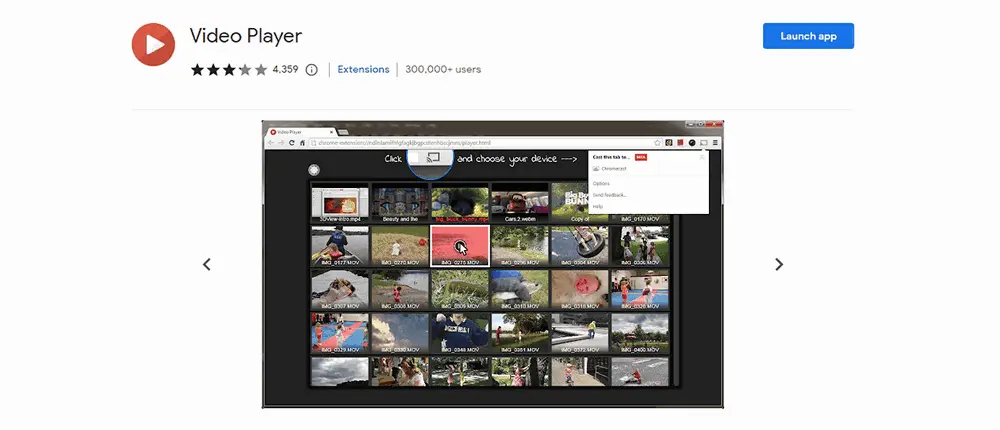 MOV Video Player for Chrome