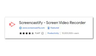 Chrome Web Store Screen Recorder