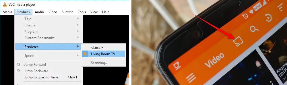 Use a Cast-enabled Media Player