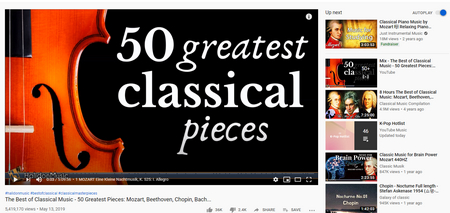 Free classical music downloads from YouTube