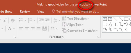 Change the Extension of the PPT File   