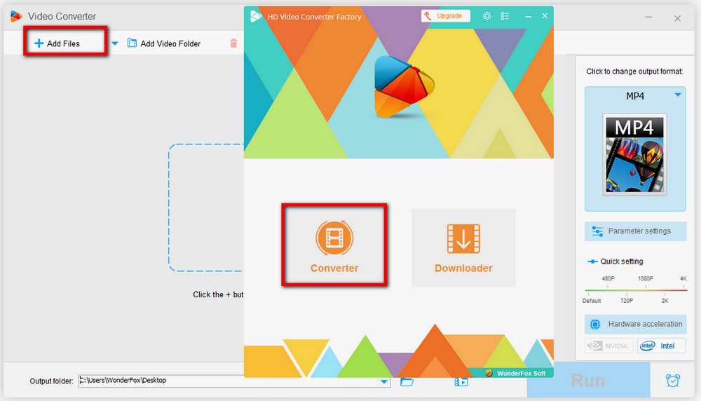 Enter Converter and import the files 