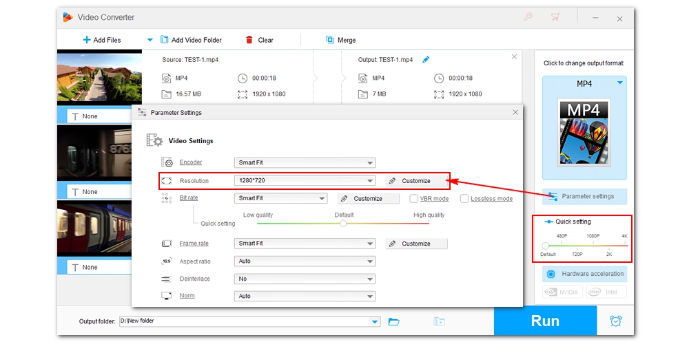 Reduce Video Resolution