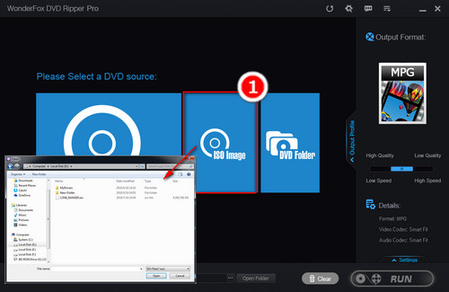 Import ISO Files into the Program