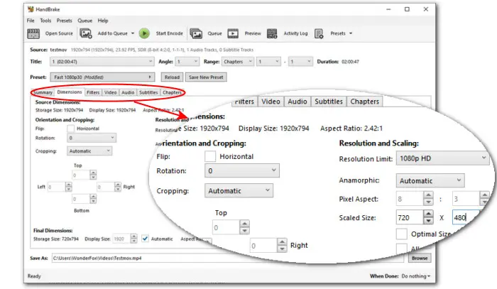 Reduce Size of MOV File