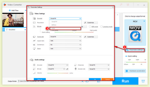Select advanced encoder