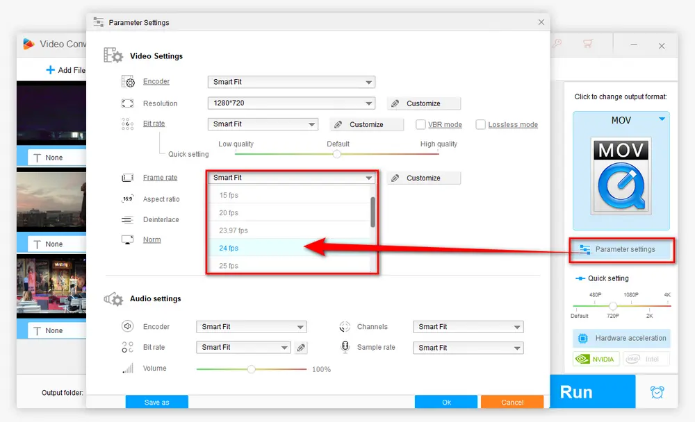 Reduce Frame Rate to Reduce QuickTime File Size