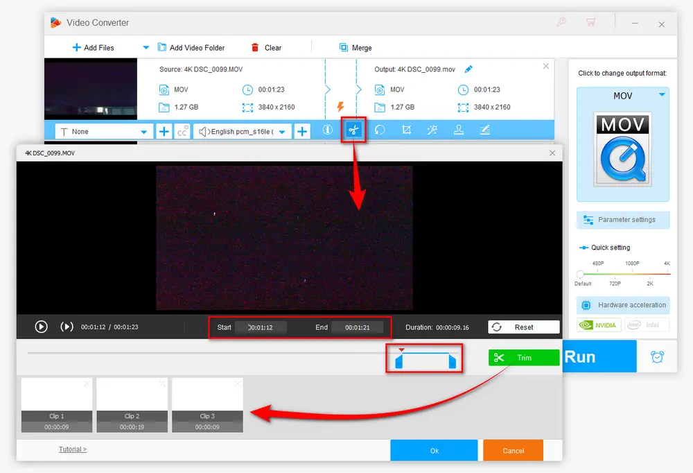 Compress QuickTime Movie by Trimming