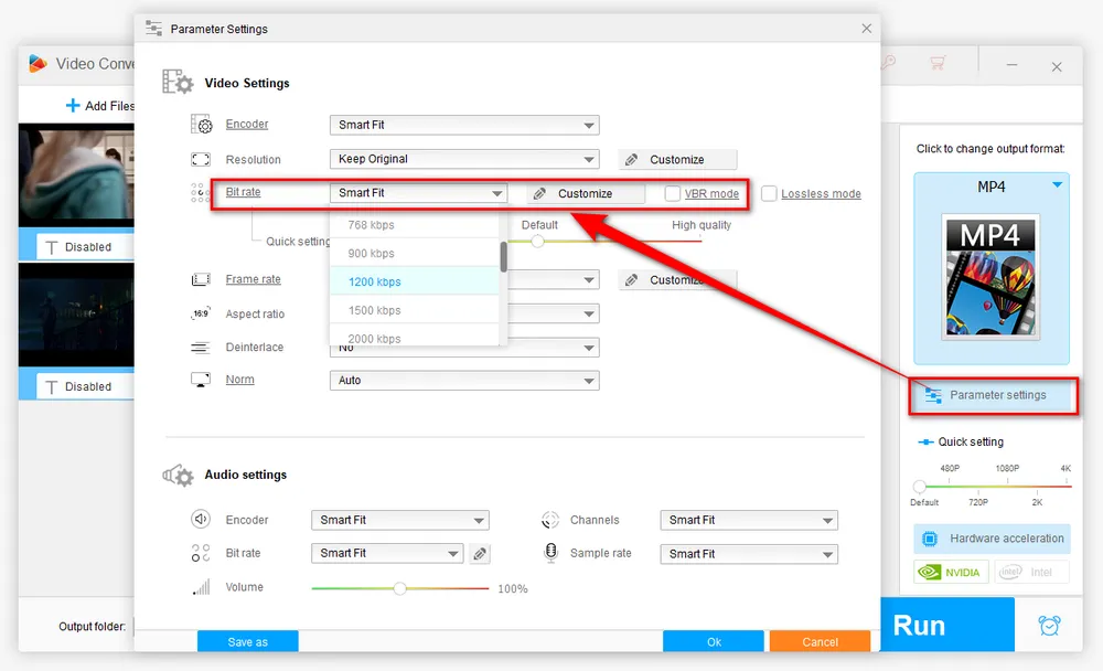 Lower Video Bit Rates to Compress Video Size of Screen Recording