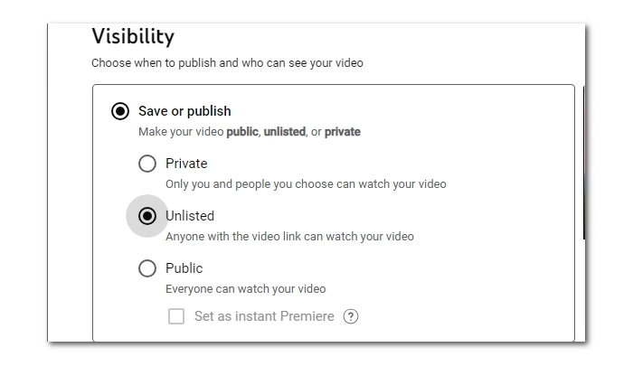 Upload Video to YouTube and Share the Link