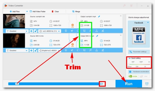 Set Video Bitrate and Resolution