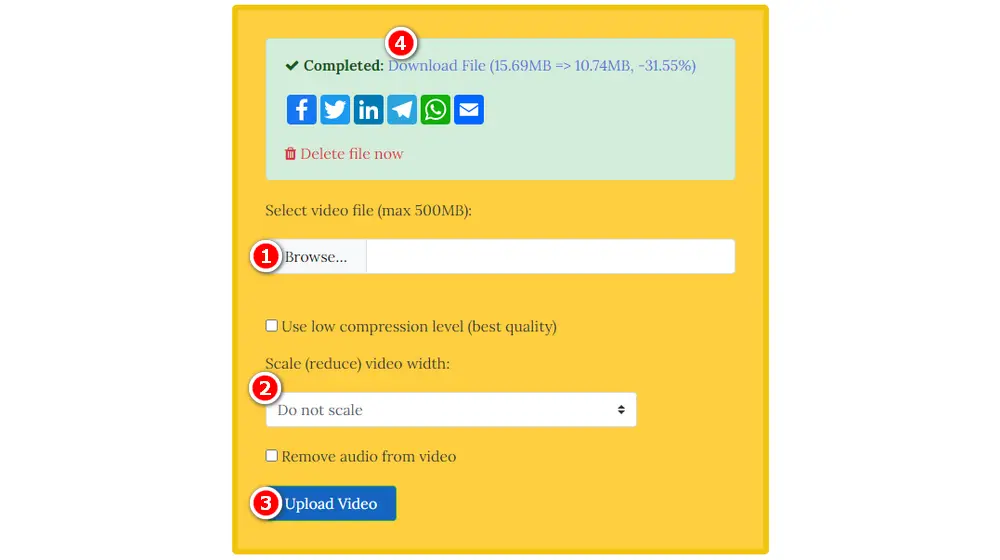How to Compress a Video for YouTube Online Free