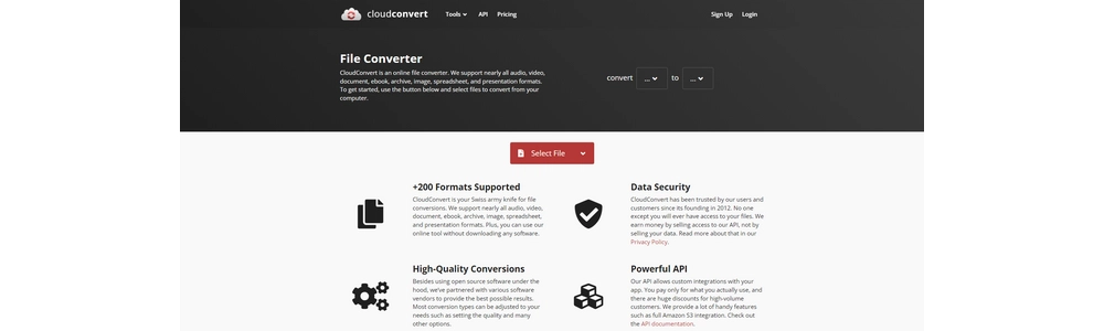 CloudConvert - Large Size Video Compressor Online Free