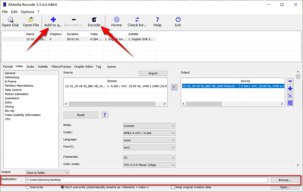 Reduce Video Size to under 16MB with XMedia Recode