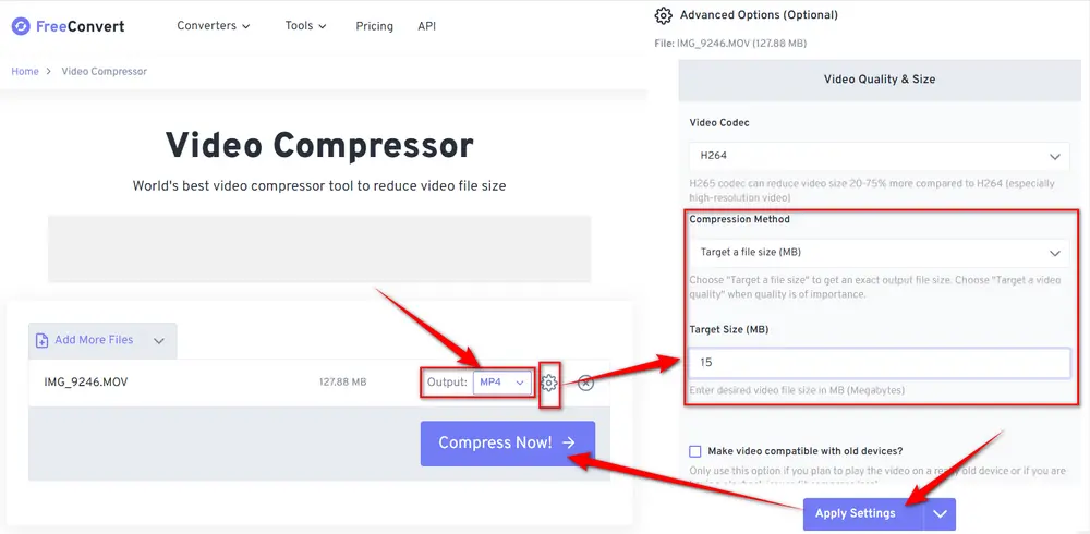 Compress Videos to 16MB Online