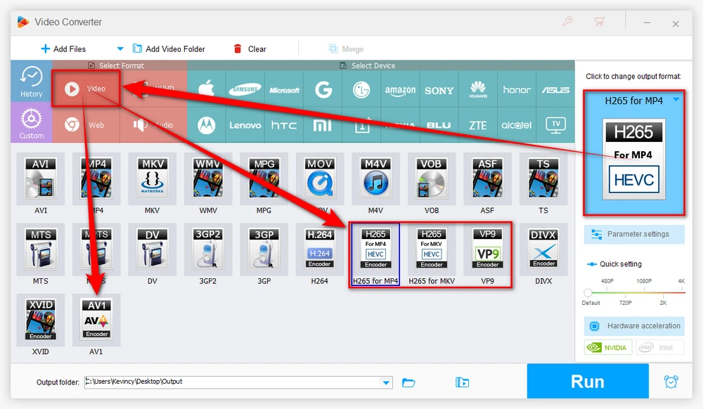 Choose Advanced Encoder to Resize Video to 8MB