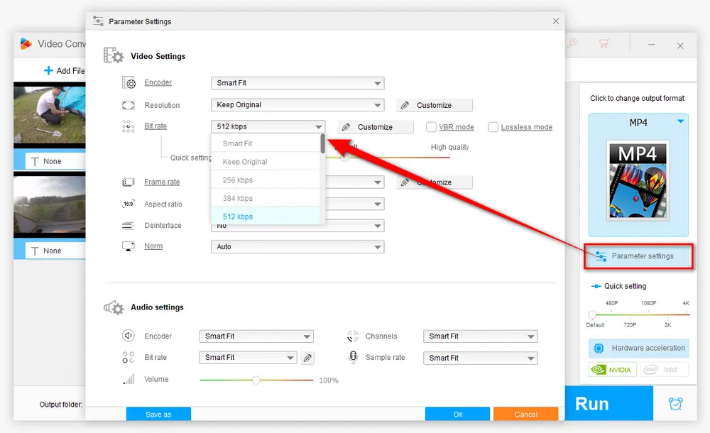 Lower Video Bitrate to Compress Video to 8MB