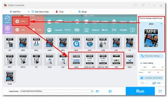 Choose Export Format