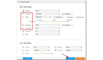 Change Video Settings for Web