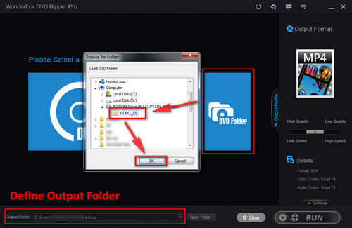 Load VIDEO_TS folder into the program 