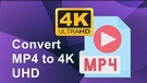 Convert MP4 to 4K