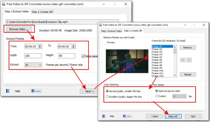 How to convert  video to GIF free on PC