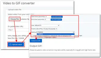 Convert a Video to GIF Online
