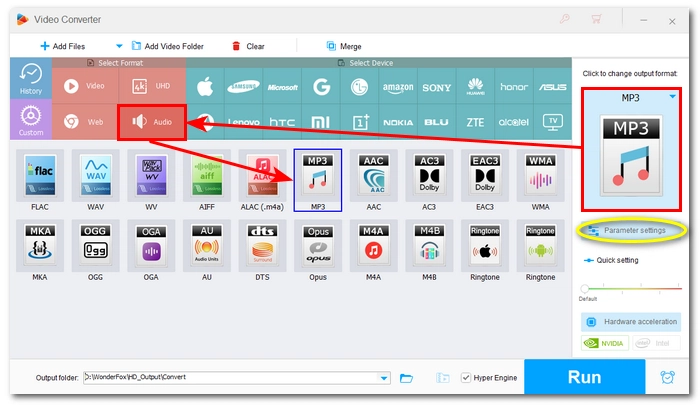Choose Output Format