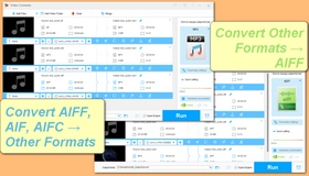 Convert AIFF, AIF, and AIFC