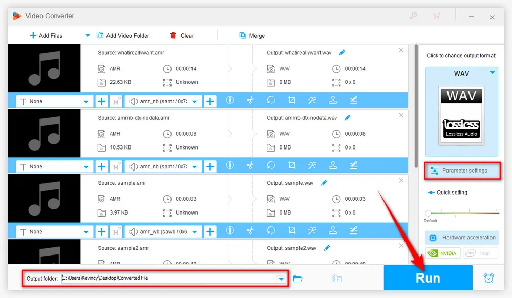 Convert AMR Files to WAV in Bulk