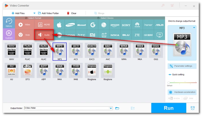 Choose Output Profile