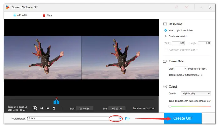 Video to GIF Converter Convert Video to Animated GIF by Frame to Frame