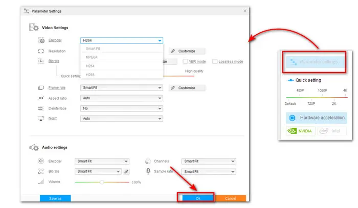 Modify Video Parameters