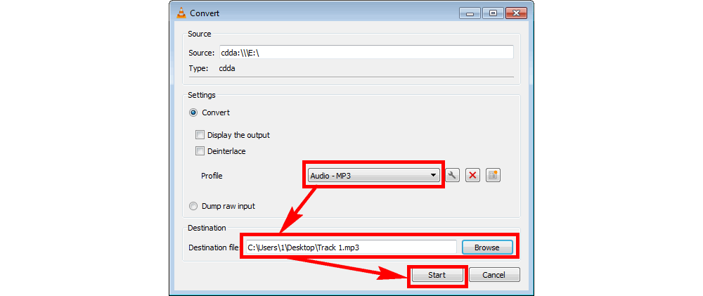 Convert Audio CD Track to MP3