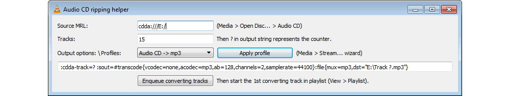 Change Converting Settings