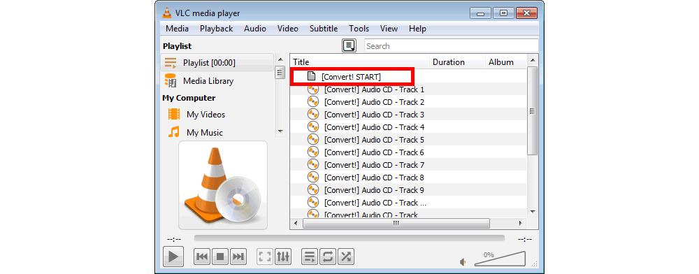 Start Batch CD to MP3 Conversion