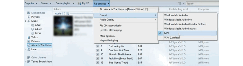 How to Rip CD to MP3 with Windows Media Player