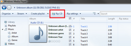 how to use media player to rip a cda