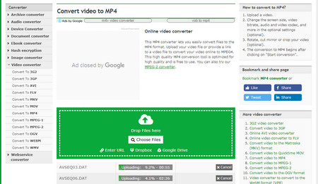 how to convert a dat file to mp4