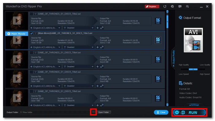 Convert DVD to AVI Format
