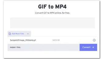 Turn GIF to MP4 with FreeConvert