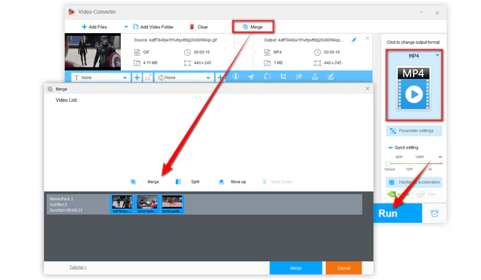 Combine Multiple GIFs into One