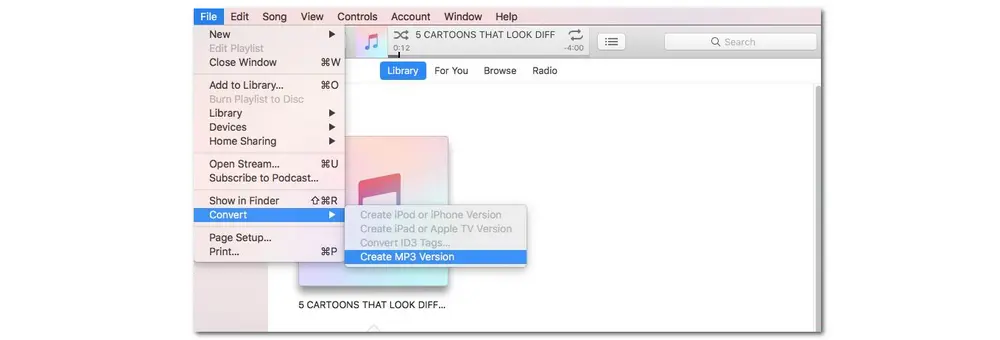 Convert iPhone MP4 to MP3 Mac